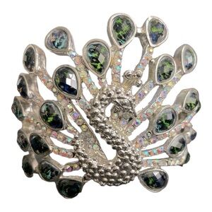 Vintage Rhinestone Peacock
Unique Clamp Bracelet